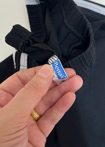 Siyah Çizgili Kadın Eşofman Altı - Görsel 4