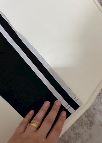 Siyah Çizgili Kadın Eşofman Altı - Görsel 3