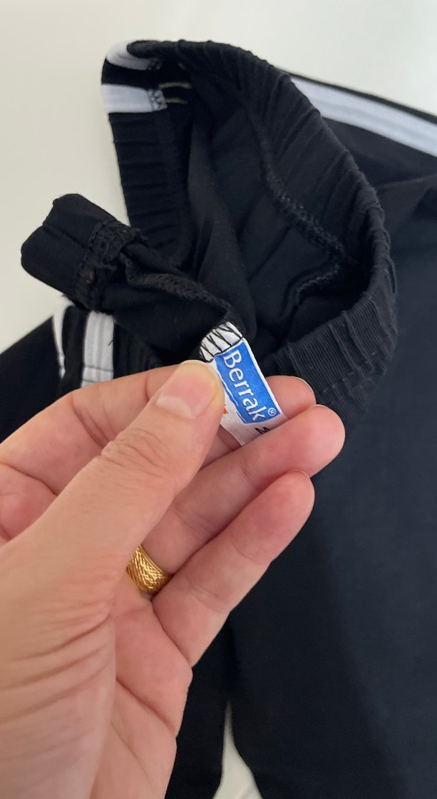 Siyah Çizgili Kadın Eşofman Altı - Görsel 4