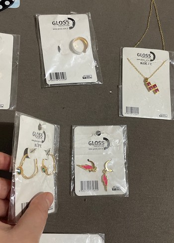 Altın Renkli Boncuklu çocuk Takı Seti - Görsel 3