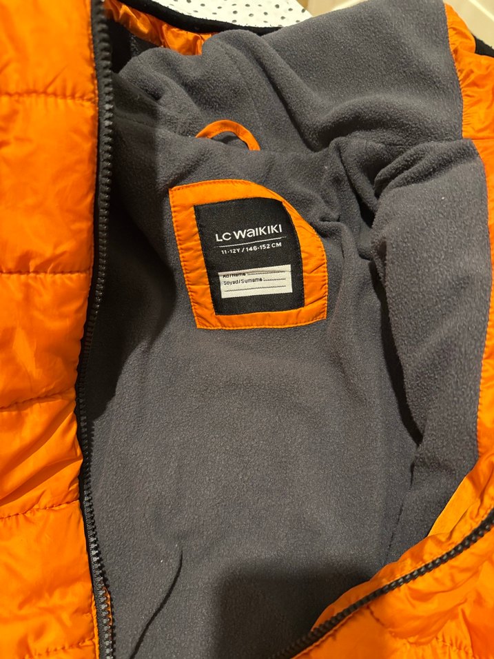 Turuncu Şİşme Mont - Görsel 3