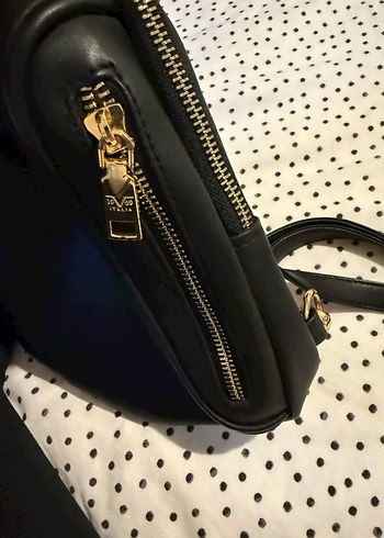 19V69 italia siyah  Deri Kadın Çanta - Görsel 3