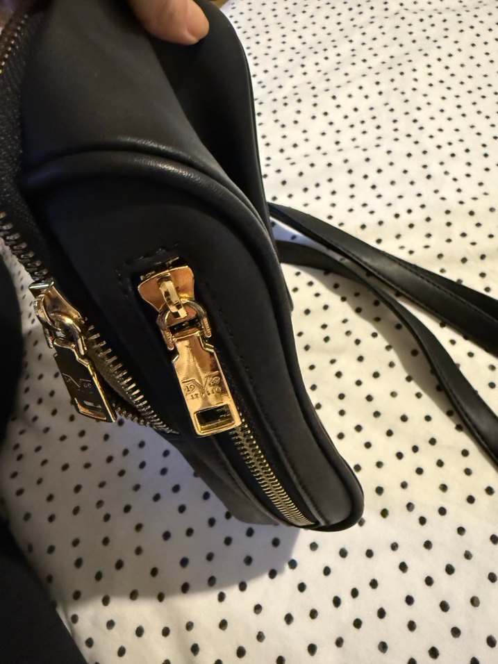 19V69 italia siyah  Deri Kadın Çanta - Görsel 4