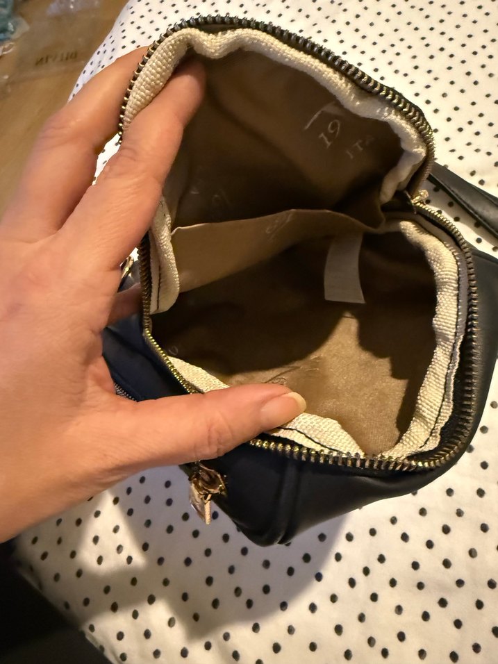 19V69 italia siyah  Deri Kadın Çanta - Görsel 5