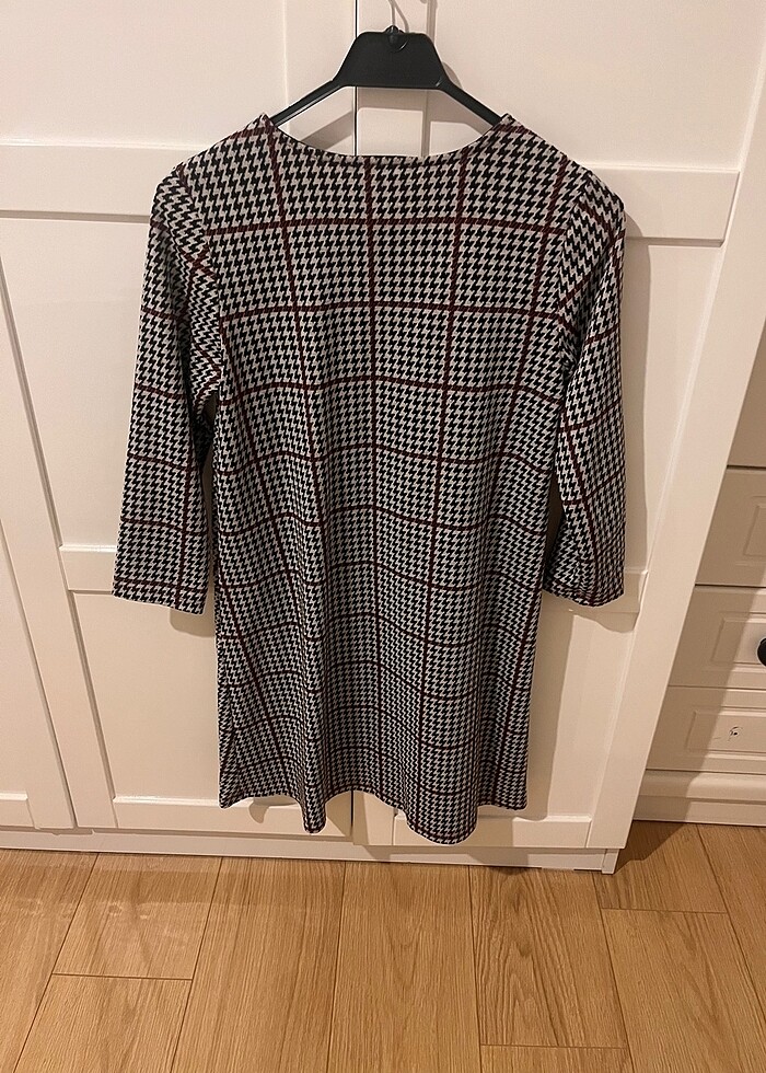 Ekose elbise - Görsel 3