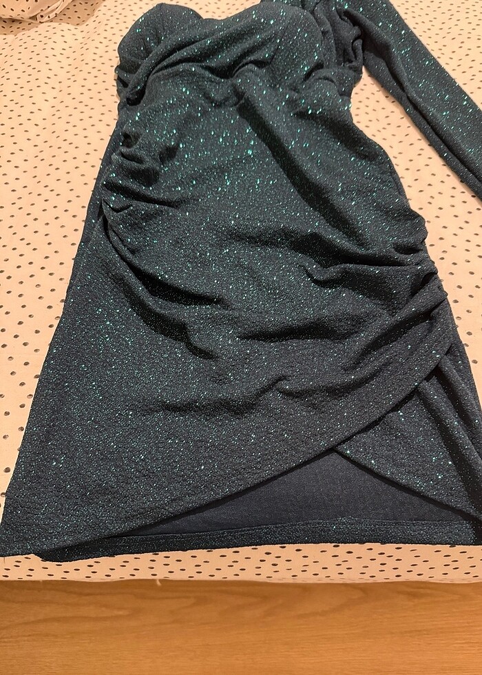 Tek omuz Gece elbisesi - Görsel 2