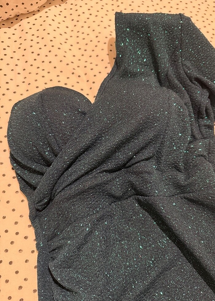 Tek omuz Gece elbisesi - Görsel 3