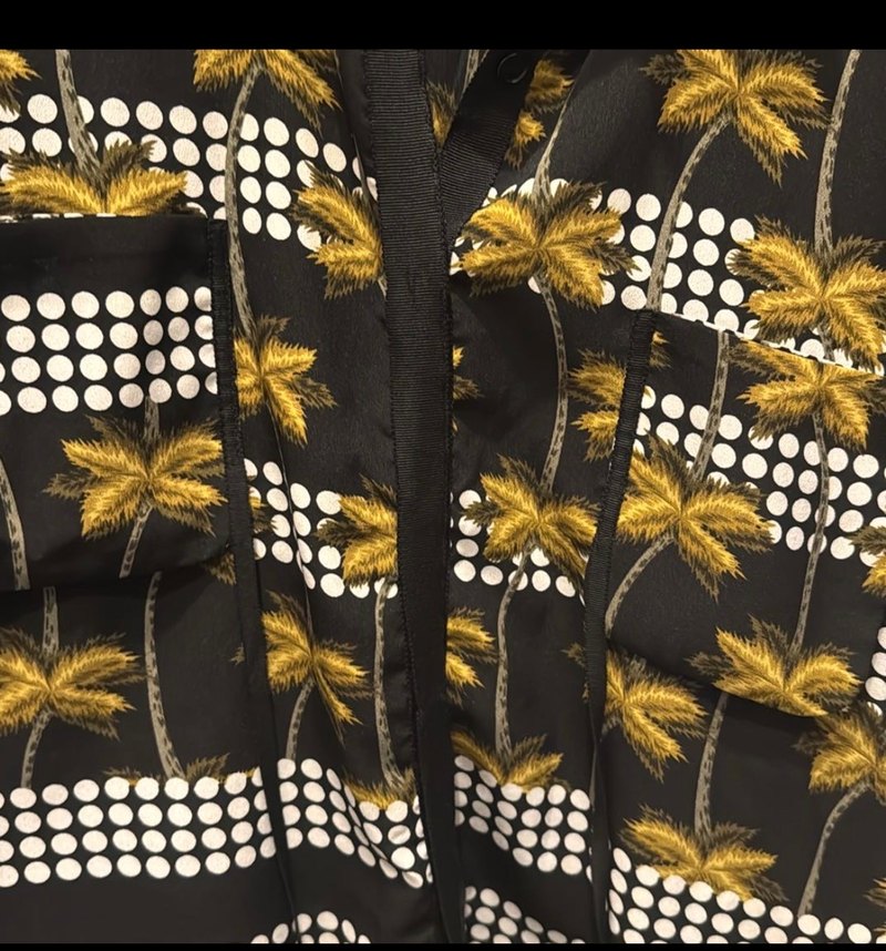 Sarı Desenli Uzun Kollu Kadın Gömlek - Görsel 2