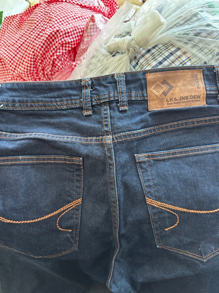 Kadın Gri Kot Pantolon Kemerli Normal Boy - Görsel 3