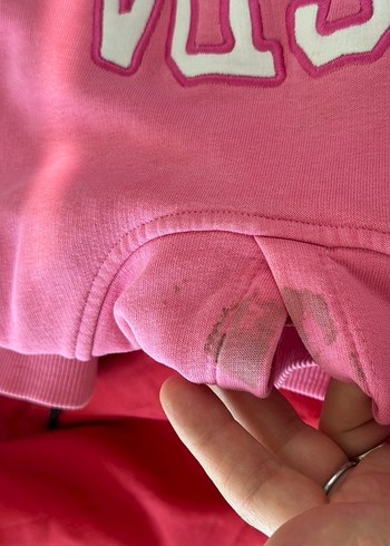 Pembe USPA Kapüşonlu Spor Sweatshirt - Görsel 5