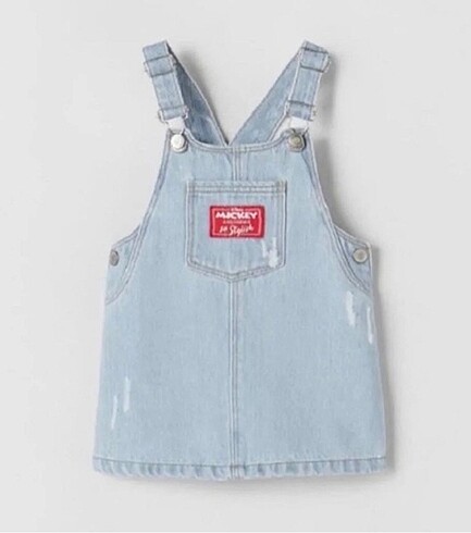 Zara Zara kız bebek salopet elbise