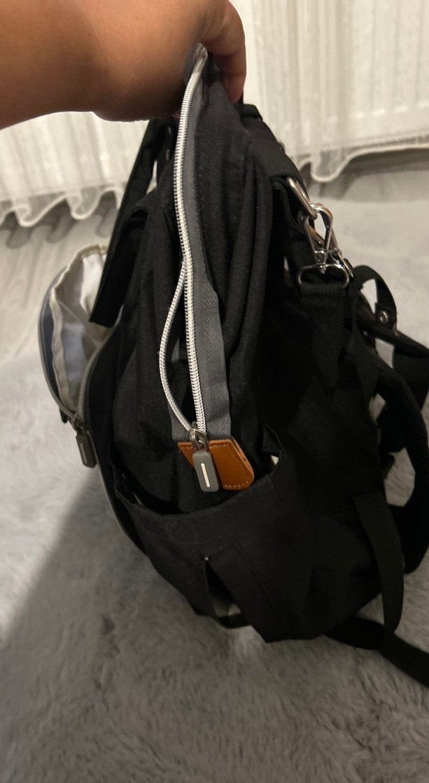 Siyah Baskılı Bebek Bakım Çantası - Görsel 4