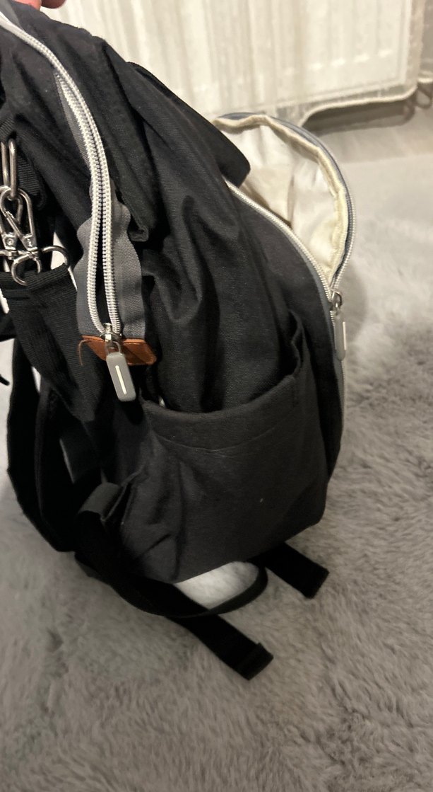 Siyah Baskılı Bebek Bakım Çantası - Görsel 5