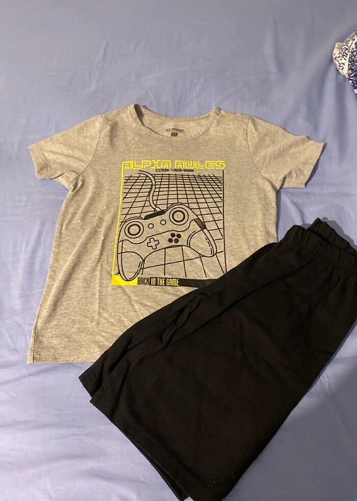 Kısa kollu pijama takımı - Görsel 2