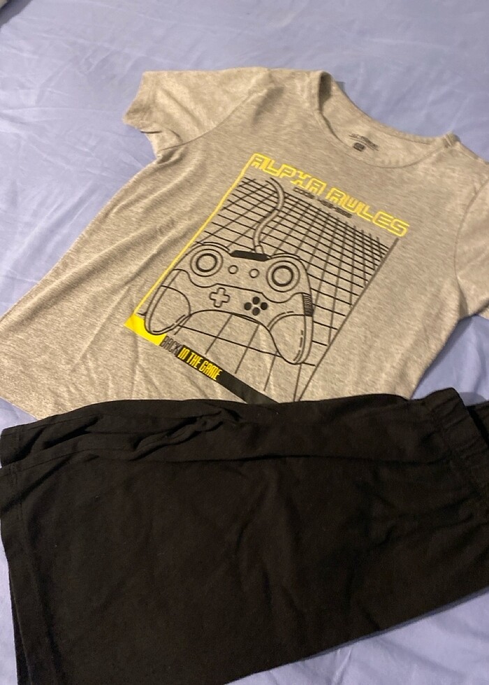 Kısa kollu pijama takımı - Görsel 3