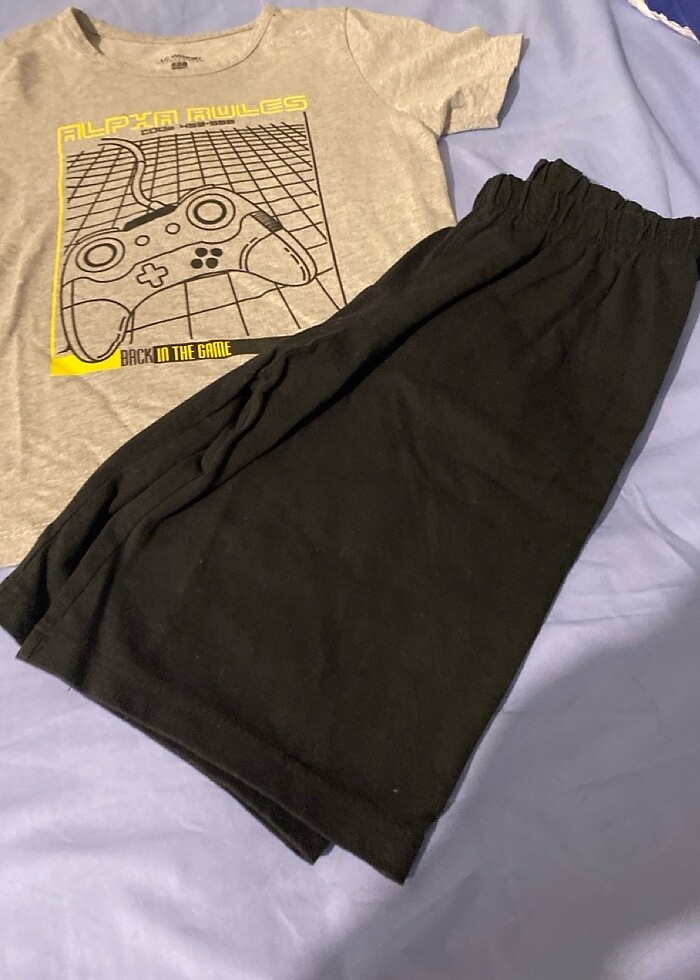 Kısa kollu pijama takımı - Görsel 5