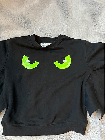 7 Yaş Beden siyah Renk Sweatshirt