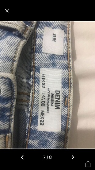 32 Beden Bershka kot