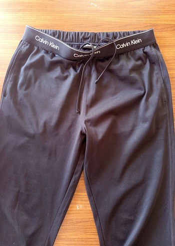 Kalın Siyah Calvin Klein Hamile Eşofman Altı - Görsel 4