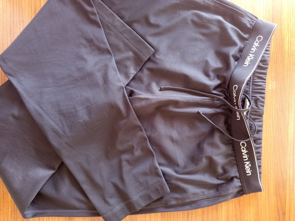 Kalın Siyah Calvin Klein Hamile Eşofman Altı - Görsel 5