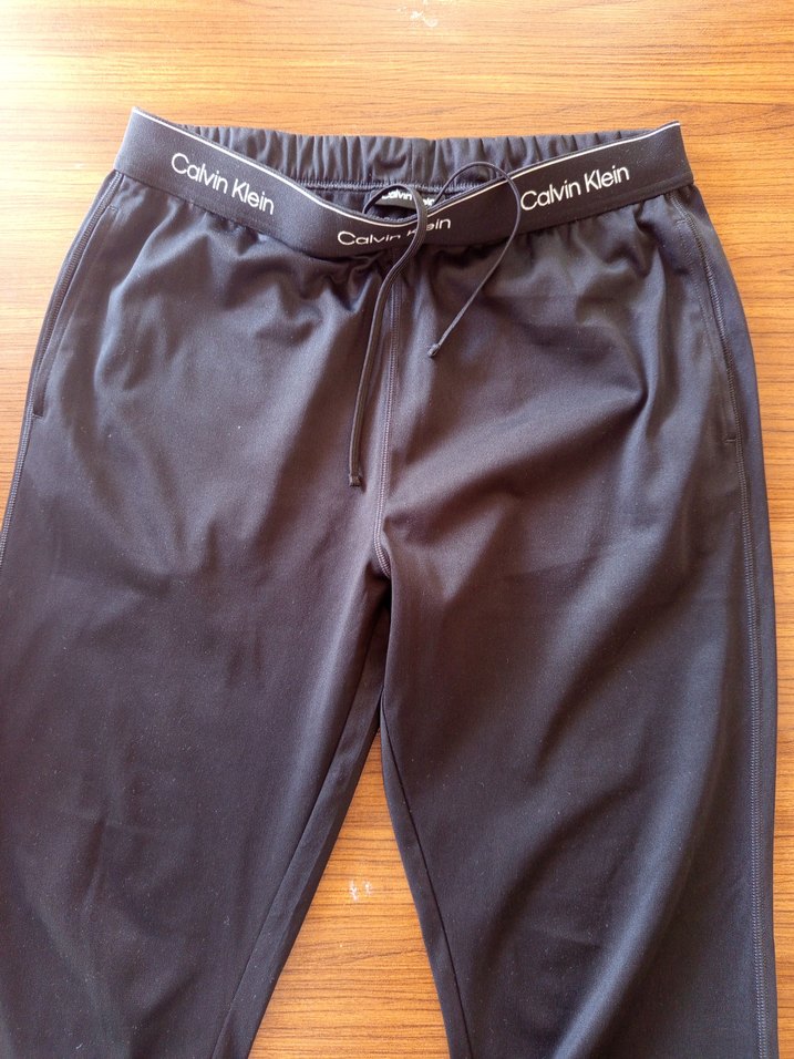 Kalın Siyah Calvin Klein Hamile Eşofman Altı - Görsel 4