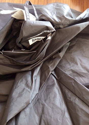 Erkek Siyah Biker Model Yağmurluk - Görsel 3