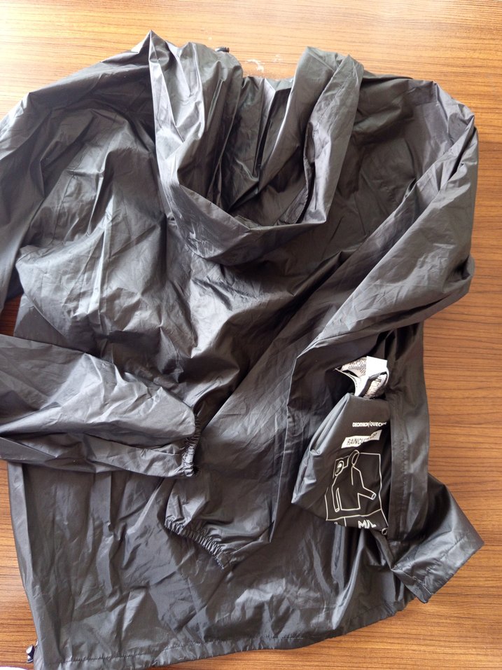 Erkek Siyah Biker Model Yağmurluk - Görsel 4