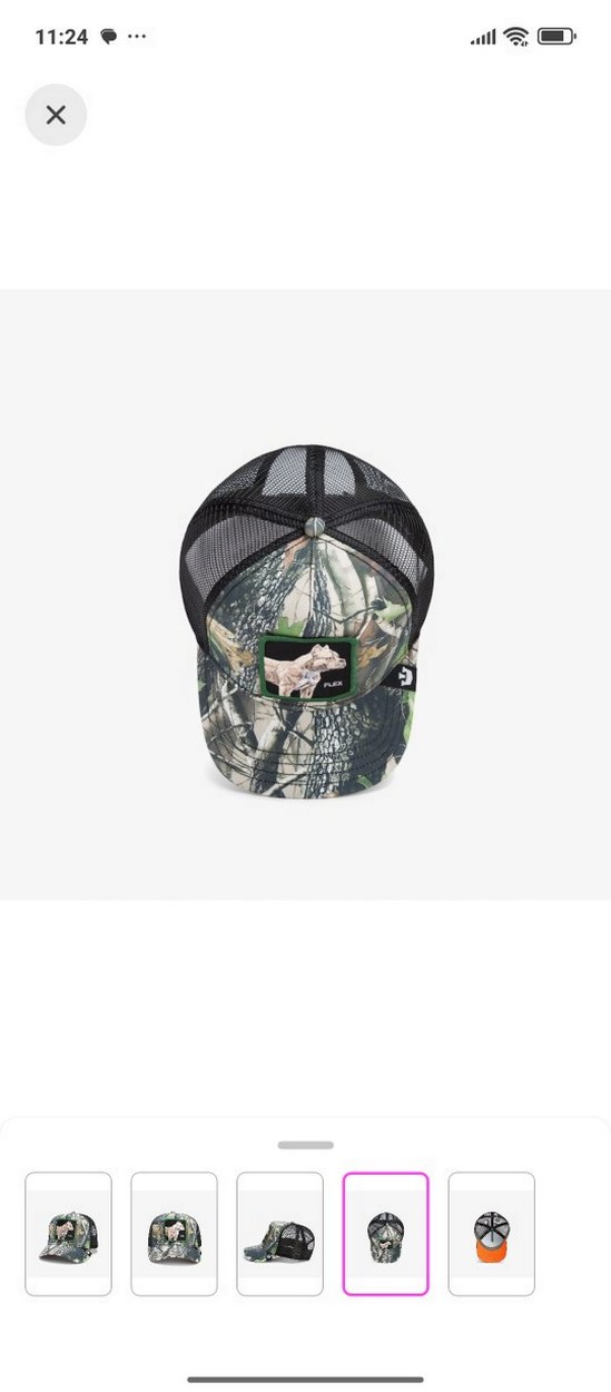 Gri Kamuflaj Rock Punk Şapka - Görsel 5