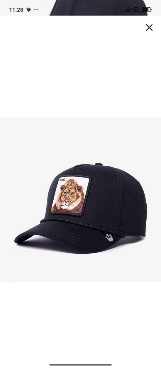 Aslan İşlemeli Erkek Siyah Şapka - Görsel 4