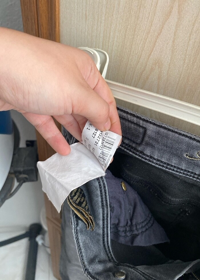 Kot pantolon gri renk - Görsel 3