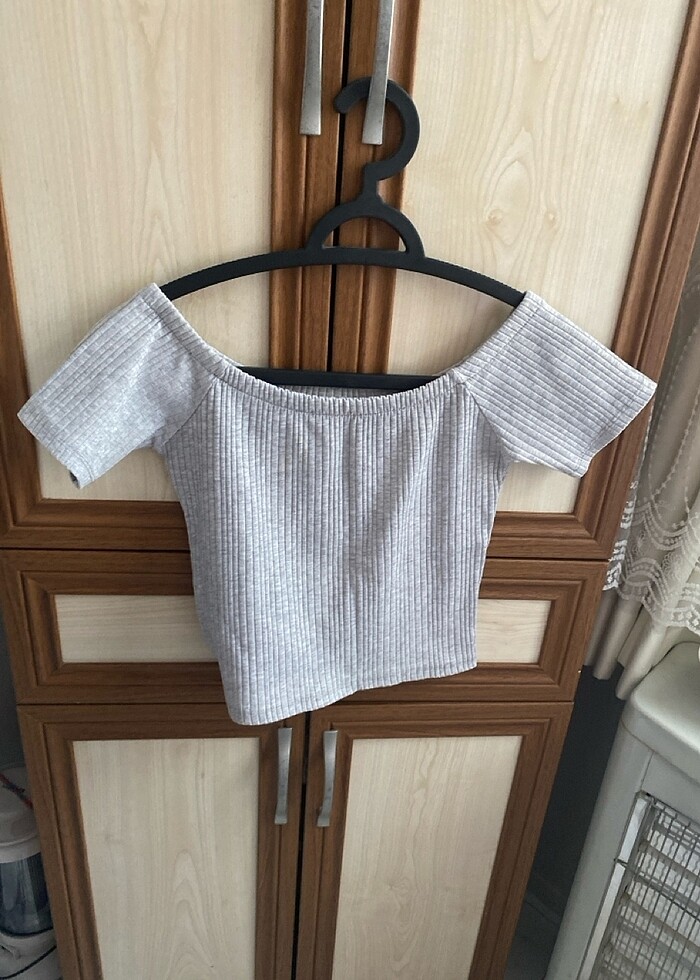 Gri kısa crop - Görsel 2