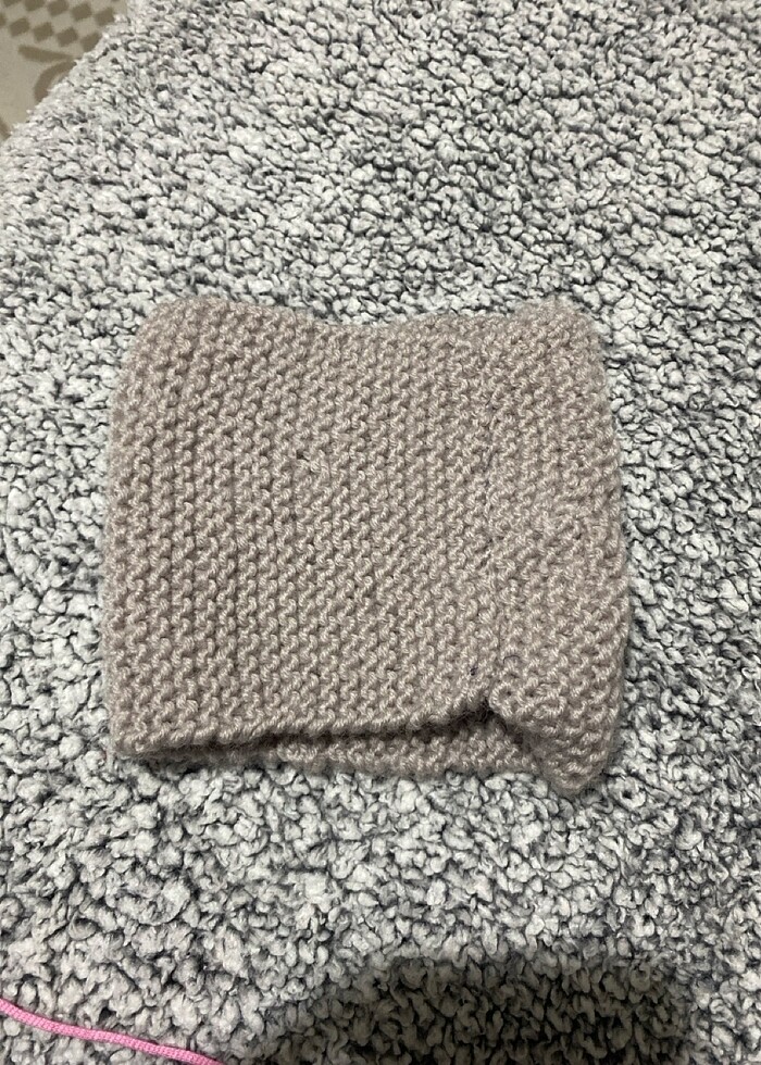 El yapımı örgü bandana - Görsel 2