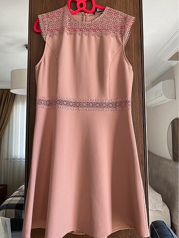 Zara Somon Rengi Elbise
