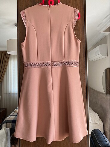 Zara Zara Somon Rengi Elbise