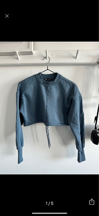 Zara crop sweatshirt