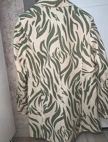 s Beden ten rengi Renk Trendyol Zebra Blazer Ceket
