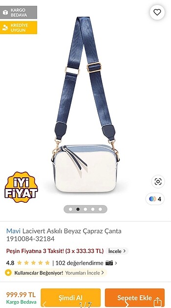 Mavi çanta
