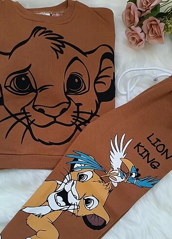 Zara ZARA-LION KING ÇİFT TARAF BASKILI DOUBLE SET 