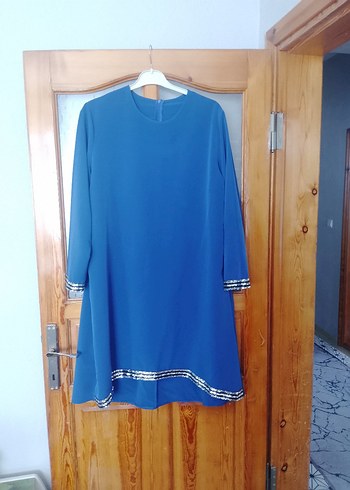 Mavi Uzun Kollu Salaş Tunik