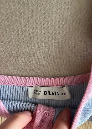 Dilvin Renkli Triko bluz