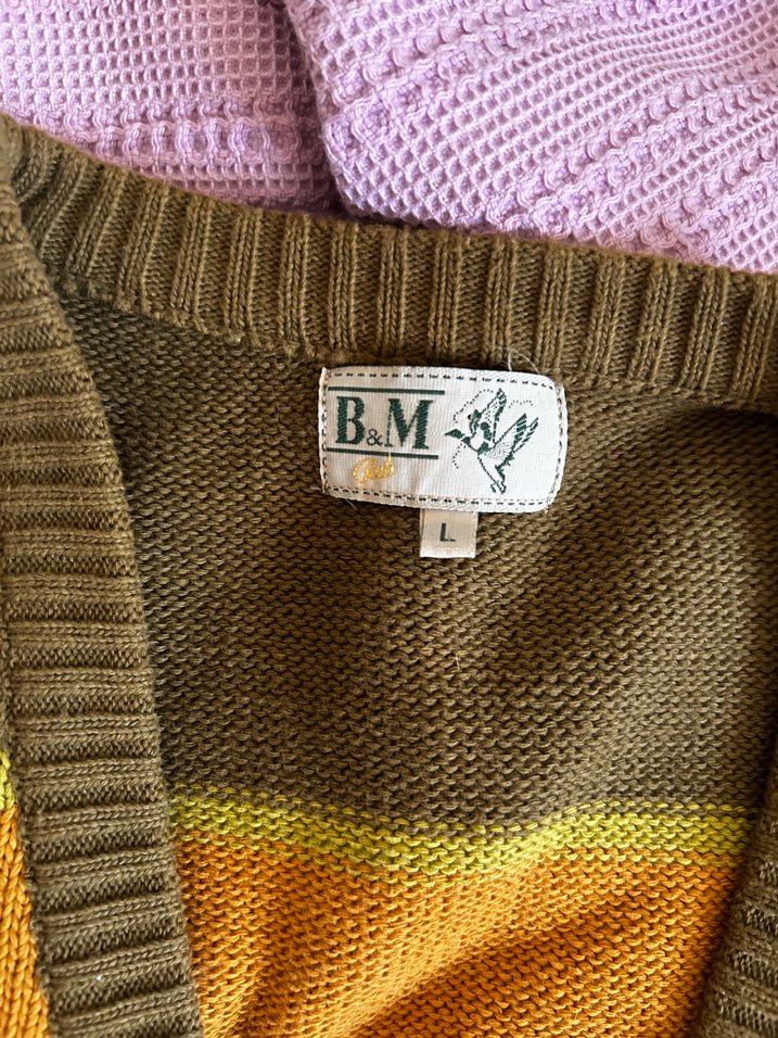 çizgili düğmeli yelek - Görsel 2