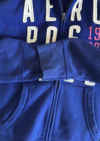 m Beden lacivert Renk Mavi Fermuarlı Kadın Sweatshirt hırka