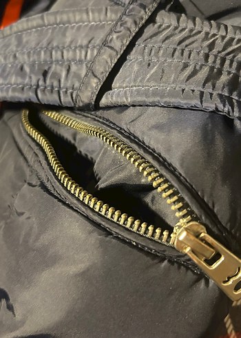 mavi kemerli mont - Görsel 3