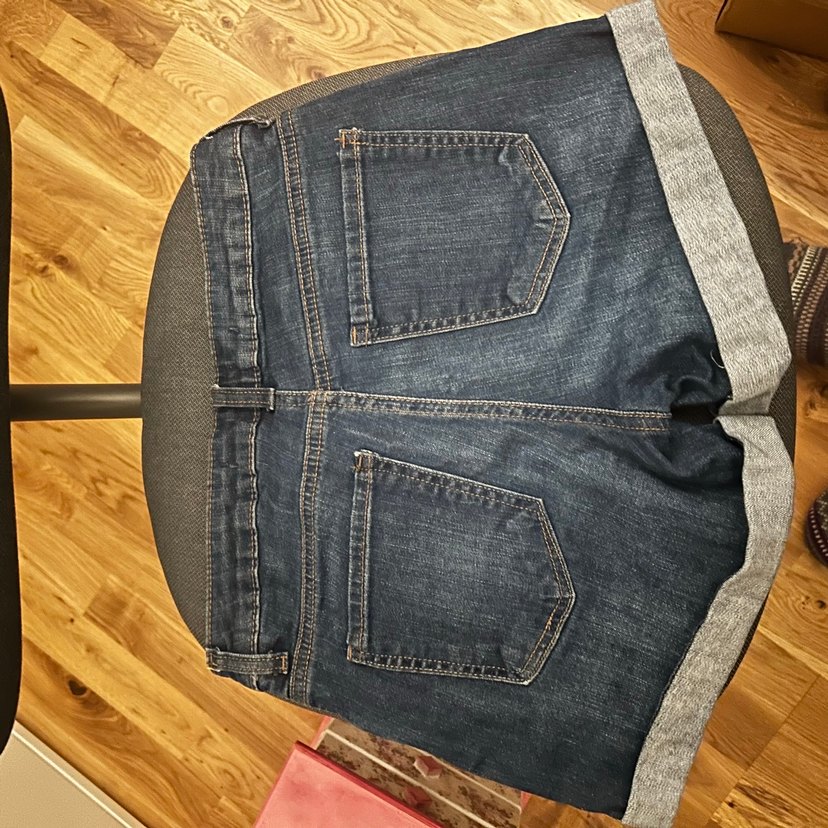 kısa kot şort mavi - Görsel 3