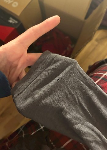 Gri Uzun Kollu Keten Gömlek - Görsel 5