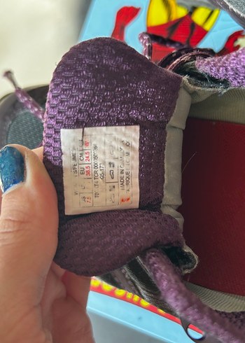 Mor ve Gri Kadın Spor Ayakkabı - Görsel 4