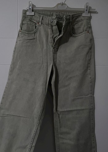 Gri-Yeşil Kot Pantolon - Görsel 2