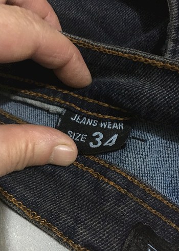 34 Beden kahverengi Renk Erkek kot pantolon jeans vear
