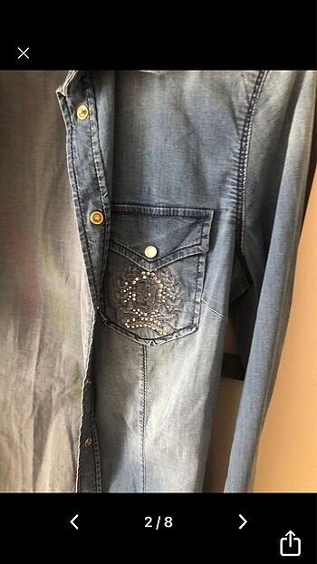 xs Beden LIU JO JEANS KOT GÖMLEK ORJ