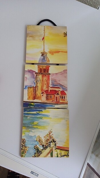  Beden sarı Renk 45 cm boy eni 15 cm dekoratif tablo